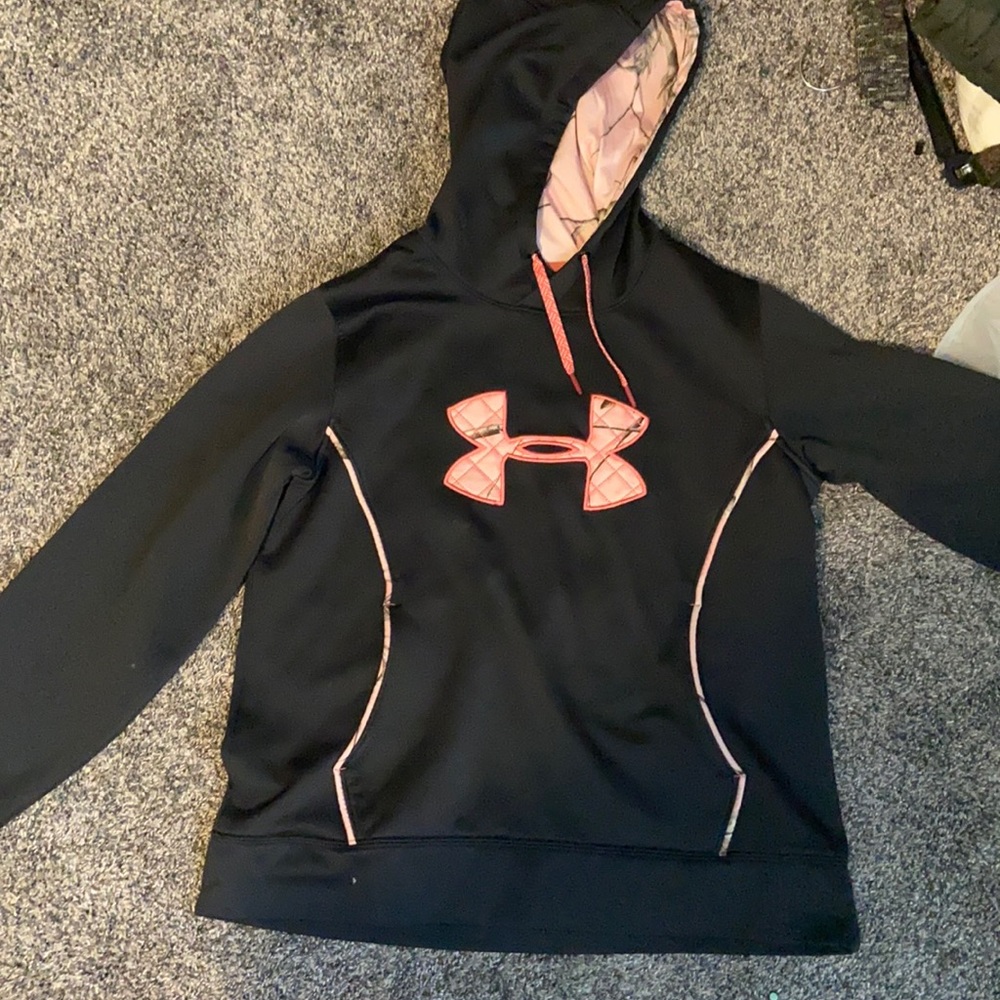 Pink Camo Under Armor Hoodie